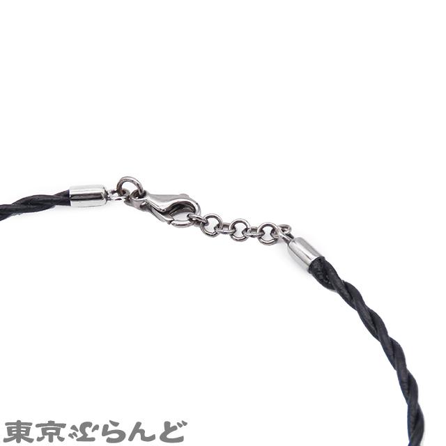 ダミアーニ Damiani メトロポリタン ドリーム ブレスレット ホワイトゴールドxブラック K18WG ダイヤモンド レザー 6Pダイヤ ユニセックス 101708995｜tokyobrand｜02