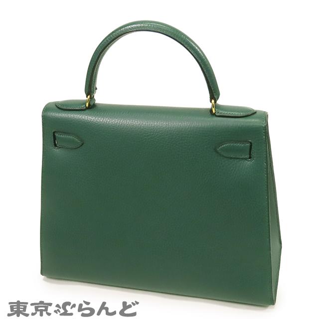 HERMES（エルメス） ケリー 28 〇W刻印 緑 ヴェール ゴールド金具