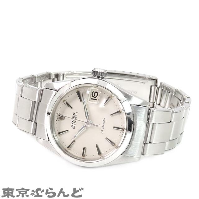 ロレックス ROLEX オイスターデイト プレシジョン 6466 11番台 シルバー SS リベットブレス 腕時計 ボーイズ 手巻式 仕上済 101710122｜tokyobrand｜02