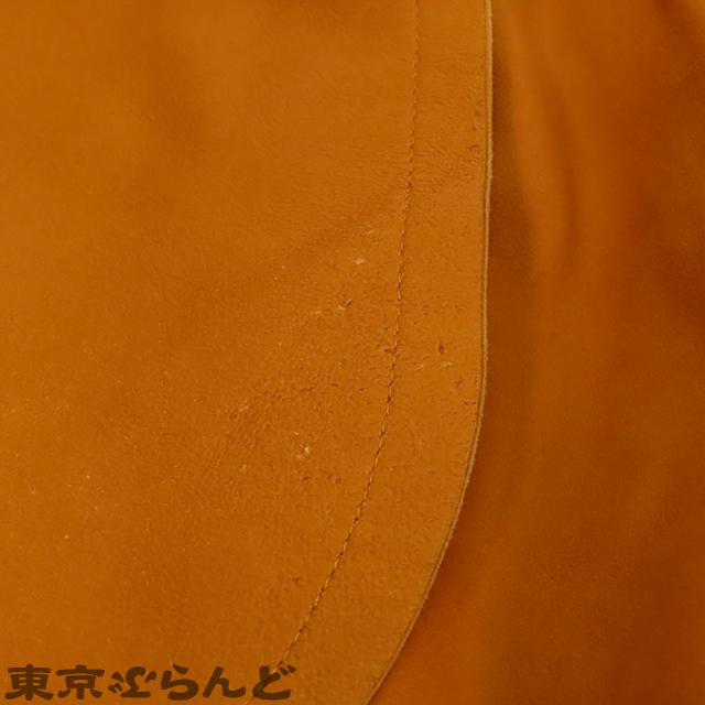 エルメス HERMES ショートパンツ オレンジ ゴートレザー 36 レディース 101710600｜tokyobrand｜07