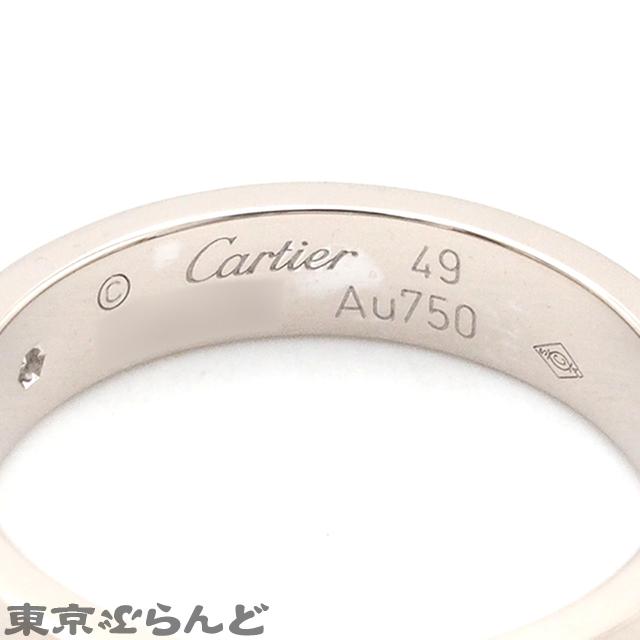 カルティエ　ミニラブリング　ペア　ホワイトゴールド1P ダイヤモンド　49 56 CRB4218200 - LOVE リング、ミニモデル、パヴェ - ホワイトゴールド