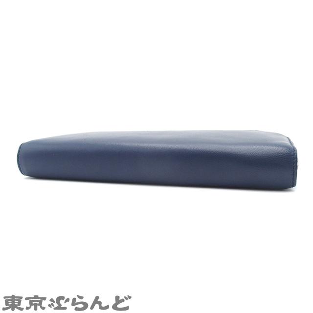 LOEWE（ロエベ） ラウンドファスナー 長財布 133.87.L92 ブルー カーフ