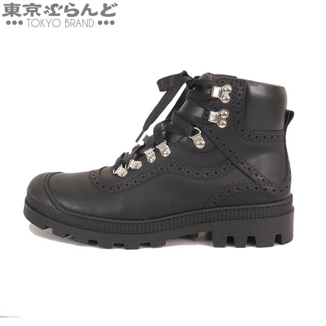 LOEWE（ロエベ） トレッキングブーツ ブラック レザー レースアップ