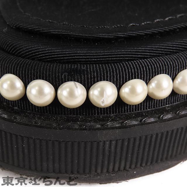 CHANEL（シャネル） ベルトサンダル 厚底 ブラックxホワイト