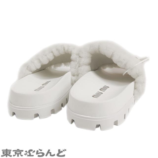 miu ミュウミュウ MIUMIU マテラッセ シアリング スライド miu ミュウミュウ MIUMIU マテラッセ シアリング スライド