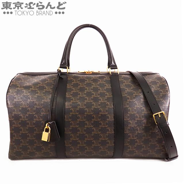 CELINE セリーヌ ミディアム トラベルバッグ 黒 カーフ CELINE セリーヌ ミディアム トラベルバッグ 黒 カーフ