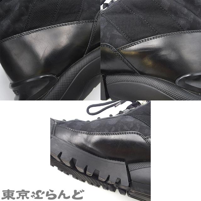 ディオール Dior コンバット ブラック レザー ナイロン ディオール Dior コンバット ブラック レザー ナイロン
