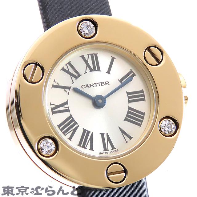 Cartier（カルティエ） ラブウォッチ WE800731 シルバー K18YG レザー