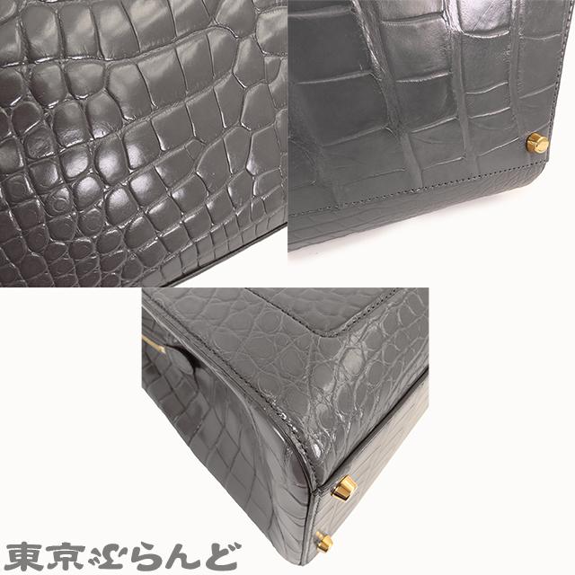 グッチ GUCCI ジャッキー1961 ラージトートバッグ 649015 グレー クロコダイル 2WAY ショルダーバッグ レディース 101715257｜tokyobrand｜06