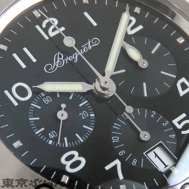 ブレゲ Breguet トランスアトランティック タイプXX 3820ST/H2/SW9 ブラック SS クロノグラフ 箱・保証書付き 腕時計 メンズ 自動巻 未使用 101715314｜tokyobrand｜05