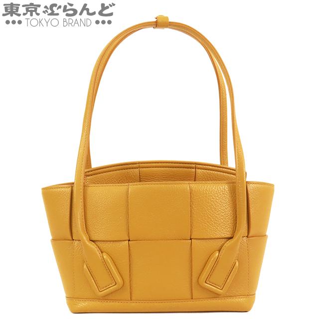 ボッテガヴェネタ BOTTEGAVENETA ザ アルコ トート イエロー レザー
