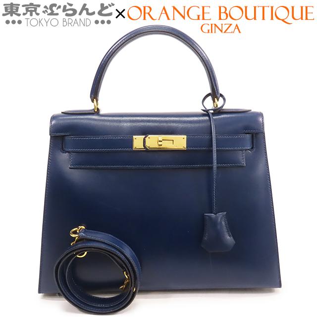 HERMES エルメス ケリー 28 〇Z刻印 ネイビー ゴールド金具 HERMES エルメス ケリー 28 〇Z刻印 ネイビー ゴールド金具