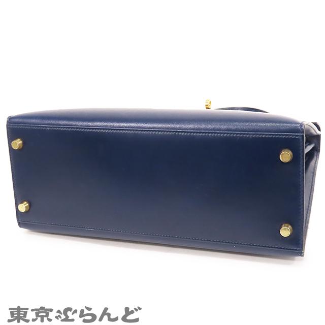 HERMES エルメス ケリー 28 〇Z刻印 ネイビー ゴールド金具 HERMES エルメス ケリー 28 〇Z刻印 ネイビー ゴールド金具