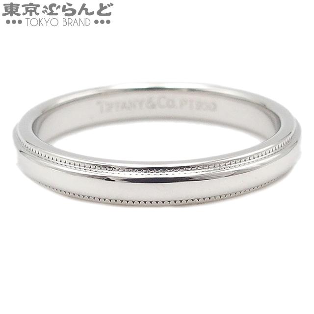 ティファニー TIFFANY&Co. ミルグレイン バンド リング プラチナ Pt950 