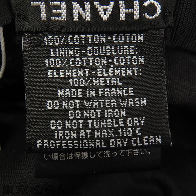 CHANEL（シャネル） バケットハット ホワイト 白xピンク コットン ココ