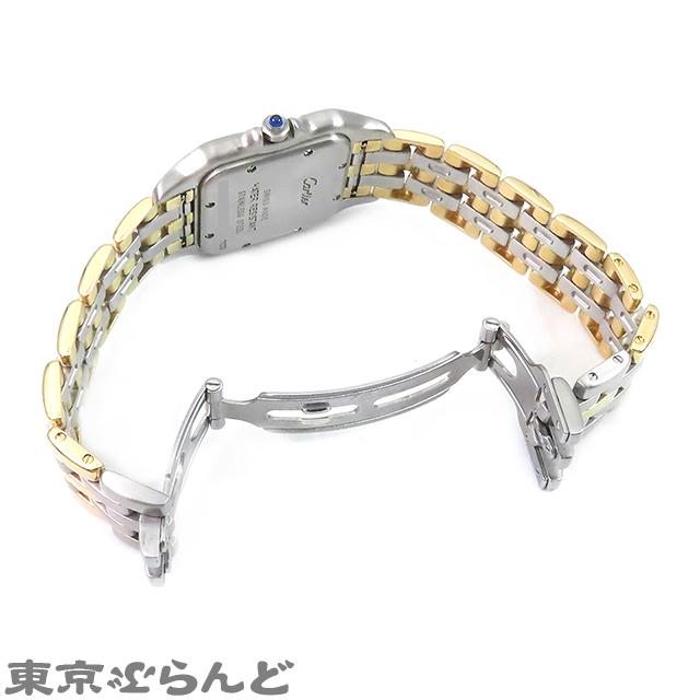 電池交換済 Cartier カルティエ パンテール MM 3ロウ デイト 白 アイボリー ホワイト K18YG イエローゴールド SS ステンレス コンビ レディース クォーツ【6ヶ月保証】【腕時計】【中古】 Cartier（カルティエ） パンテール SM 3ロウ W25029B8 アイボリー SS