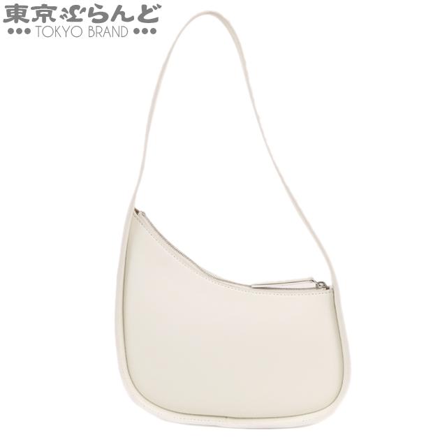 ザ・ロウ THE ROW ハーフムーン スモール ホワイト レザー ショルダー  