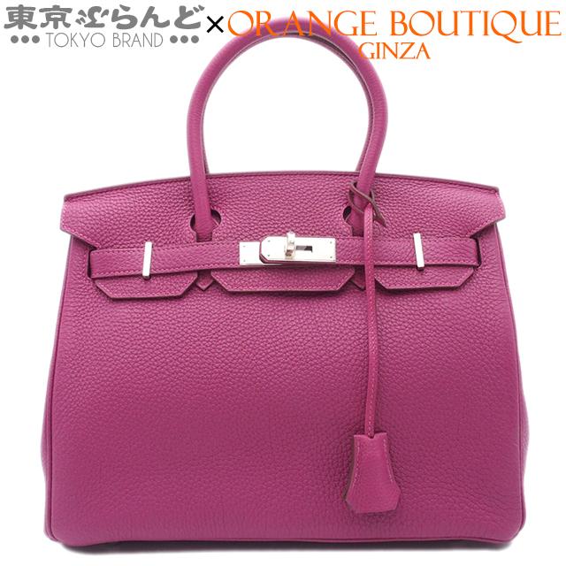 HERMES エルメス バーキン30 □Q刻印 トスカ パープル シルバー金具 