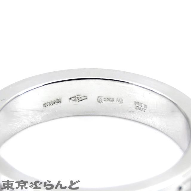 BVLGARI（ブルガリ） ダブルロゴリング K18WG ダイヤモンド 13.5号相当