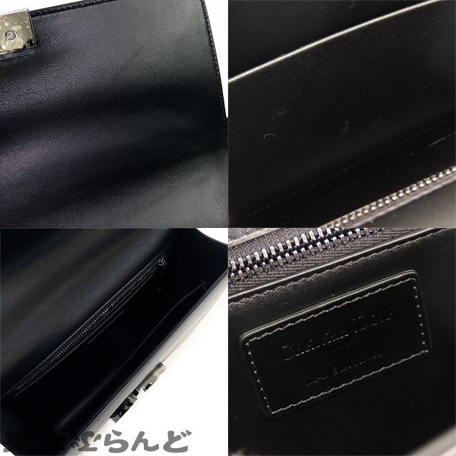 クリスチャンディオール Christian Dior 30 モンテーニュ バッグ ブラック レザー ショルダーバッグ レディース A 101719791｜tokyobrand｜06