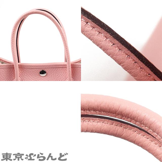 エルメス HERMES ガーデンパーティ TPM T刻印 ローズサクラ シルバー金具 カントリー トートバッグ レディース 101720174｜tokyobrand｜06