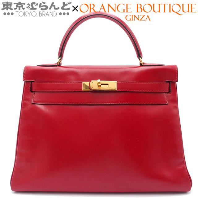 HERMES（エルメス） ケリー32 内縫い ○S刻印 ルージュヴィフ 赤