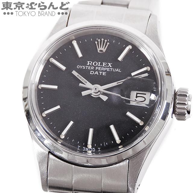ロレックス オイスターパーペチュアルデイト 自動巻き【6516】【稼働品】 ROLEX ロレックス オイスターパーペチュアルデイト 6516 ブラック SS