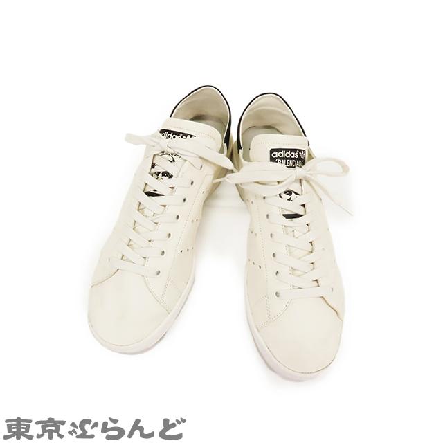 バレンシアガ BALENCIAGA アディダス スタンスミス ローカットスニーカー 721835 アイボリー レザー ダメージ加工 28.5 スニーカー メンズ 101721310｜tokyobrand｜02