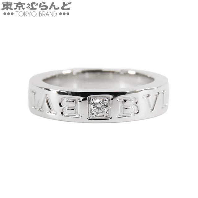 BVLGARI ブルガリ ダブルロゴ リング ホワイトゴールド K18WG