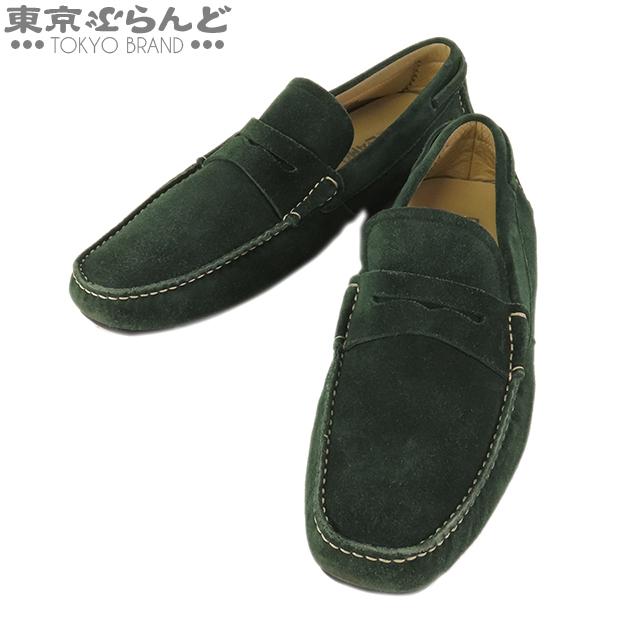 フェラガモ　メンズ　モカシン　ドライビングシューズ　濃紺　スエード FERRAGAMO（フェラガモ） ドライビングシューズ PARIGI NEW ワイズ:EEE