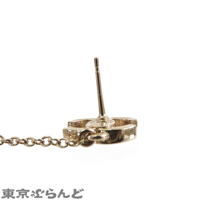 シャネル CHANEL ココマーク チェーンピアス AB7789 シャンパンゴールド メタル ラインストーン イヤーカフ付き I22C 101723564｜tokyobrand｜07