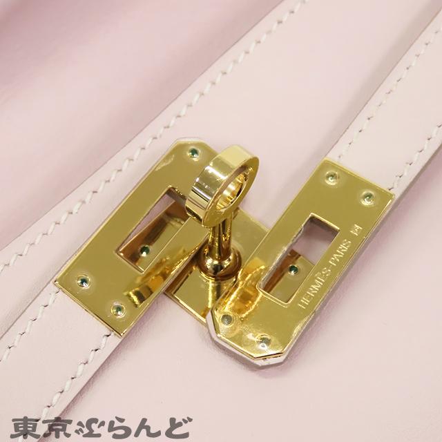 HERMES エルメス ポシェットケリー □K刻印 ローズドラジェ ゴールド 