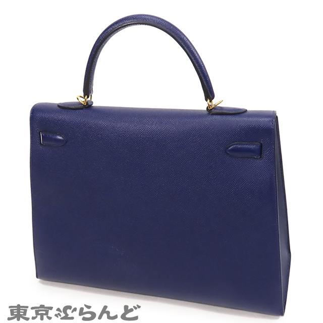 エルメス HERMES ケリー 35 C刻印 青 ブルーアンクル ゴールド金具 エプソン 外縫 2WAY ハンドバッグ ショルダーバッグ レディース 101723867｜tokyobrand｜02