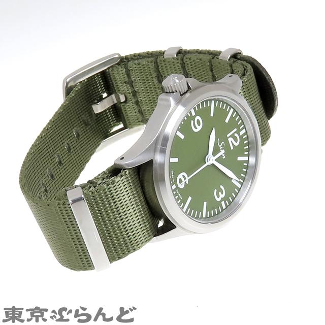 ジン Sinn モデル556 日本150本限定 556.GREEN オリーブグリーン SS ナイロン MODEL556 NATOベルト レフトハンド 箱付き 腕時計 メンズ 101723917｜tokyobrand｜02