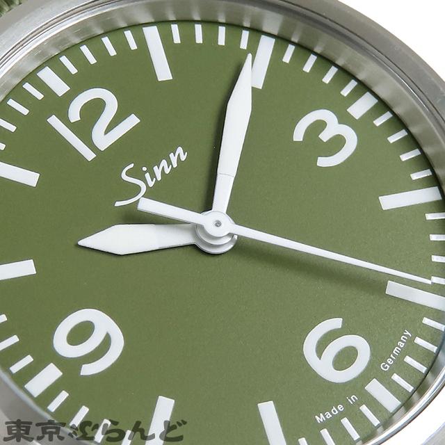ジン Sinn モデル556 日本150本限定 556.GREEN オリーブグリーン SS ナイロン MODEL556 NATOベルト レフトハンド 箱付き 腕時計 メンズ 101723917｜tokyobrand｜05