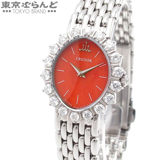 セイコー SEIKO クレドール ダイヤベゼル 珊瑚文字盤 30本限定 GSTE817  