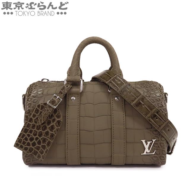 ルイ・ヴィトン Louis Vuitton ショルダーバッグ シティキーポル N82485 ブルー クロコダイル (ワニ革) 【中古】 ルイ・ヴィトン Louis Vuitton ショルダーバッグ シティキーポル