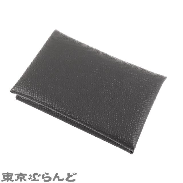 エルメス HERMES カルヴィ B刻印 ブラック シルバー金具 エプソン カードホルダー 名刺入れ カードケース ユニセックス 101725224｜tokyobrand｜02