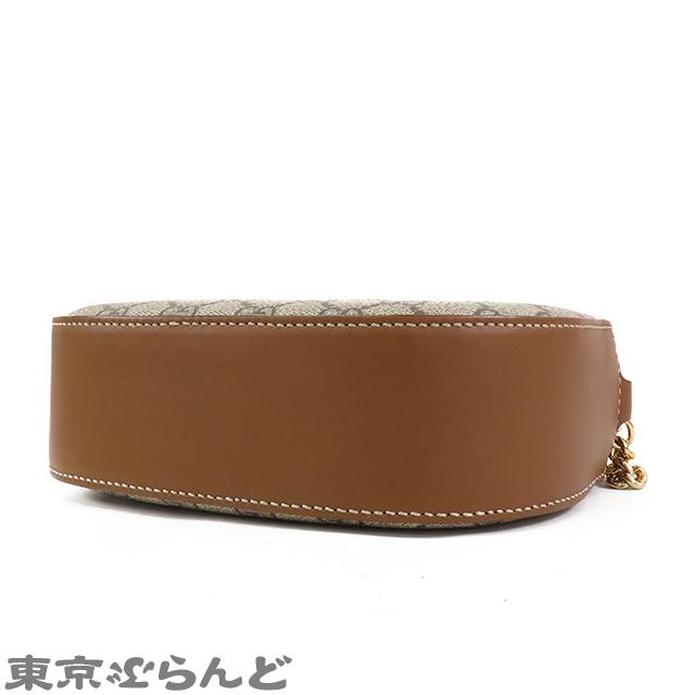 GUCCI（グッチ） ミニ チェーン バッグ 409535 ベージュxブラウン GG