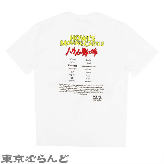 LOEWE ロエベ ハウルの動く城 コラボTシャツ ホワイト コットン LOEWE ロエベ ハウルの動く城 コラボTシャツ ホワイト コットン
