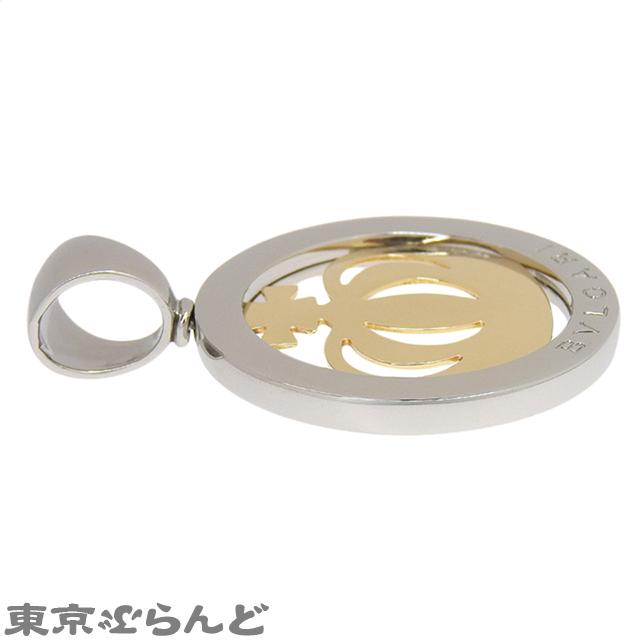 BVLGARI ブルガリトンドサン ペンダントトップ K18 YG ×SSコンビ BVLGARI（ブルガリ） トンド クラウン ペンダントトップ イエロー