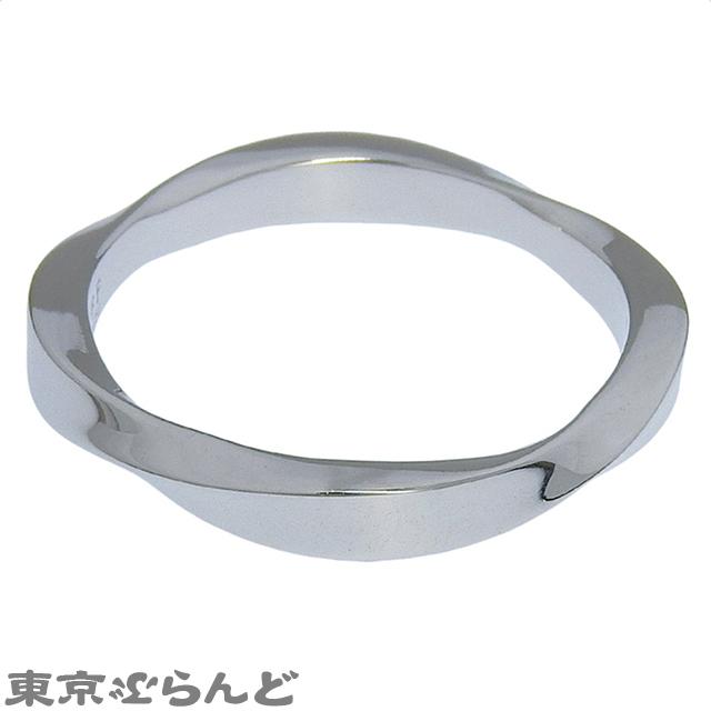 グラフ GRAFF スパイラル バンド リング ホワイトゴールド K18WG 21号