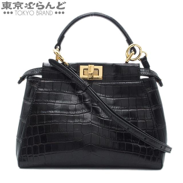 フェンディ ピーカブー ミニ 2way ハンドバッグ 8BN244 ブラック FENDI フェンディ ミニピーカーブー 2WAY ハンドバッグ 8BN244