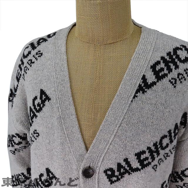 BALENCIAGA バレンシアガ カーディガン グレー ウール キャメル BALENCIAGA バレンシアガ カーディガン グレー ウール キャメル