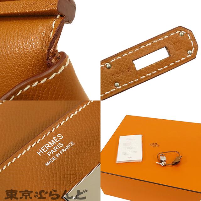 エルメス HERMES バーキン 30 □M刻印 茶 ゴールド シルバー金具 エプソン ハンドバッグ レディース 101729610｜tokyobrand｜09