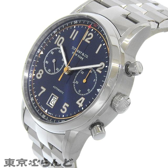 TIFFANY&Co. ティファニー CT60 クロノグラフ 34677298 ブルー SS 