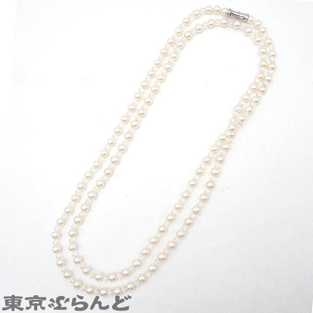 タサキ TASAKI パールヴァリエ ロングネックレス ホワイト タサキ TASAKI パールヴァリエ ロングネックレス ホワイト