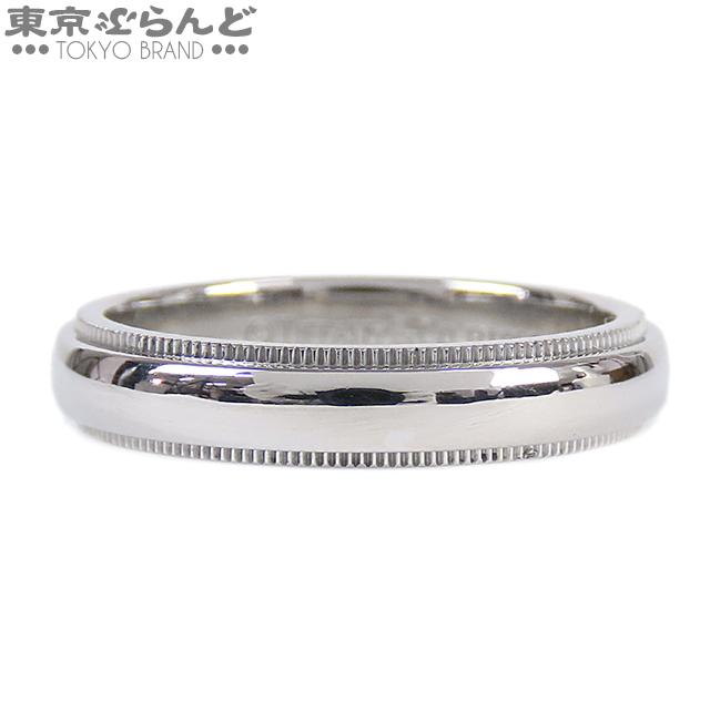 TIFFANY&Co. ティファニー ミルグレイン バンドリング プラチナ Pt950  