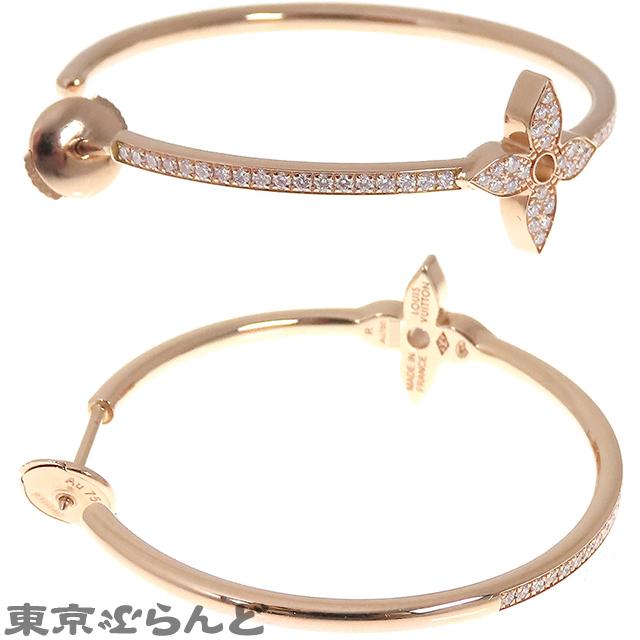 LOUIS VUITTON LVロゴ ラインストーン フープピアス LOUIS VUITTON（ルイ・ヴィトン） イディールブロッサムディアモン