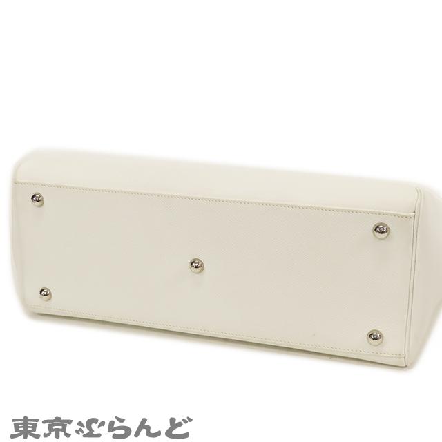 HERMES（エルメス） パリボンベイ 35 □K刻印 白 ホワイトxナチュラル